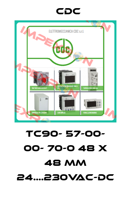 TC90- 57-00- 00- 70-0 48 X 48 MM 24....230VAC-DC CDC