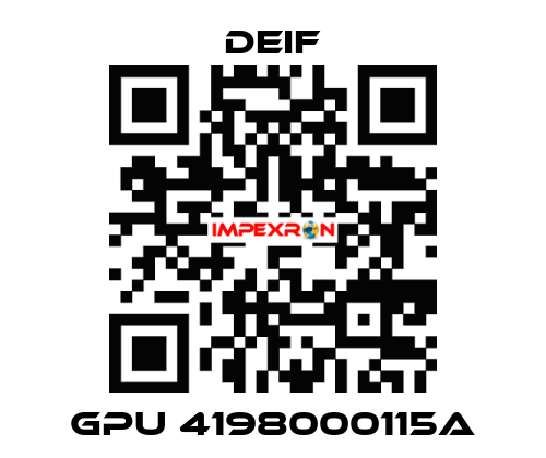 GPU 4198000115A Deif