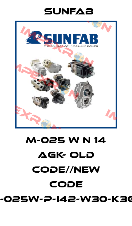 M-025 W N 14 AGK- old code//new code SCM-025W-P-I42-W30-K3G-100 Sunfab
