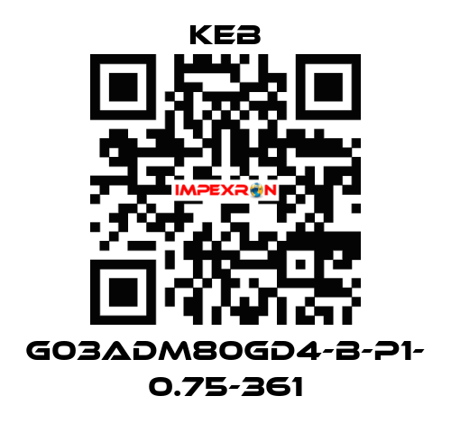 G03ADM80GD4-B-P1- 0.75-361 KEB