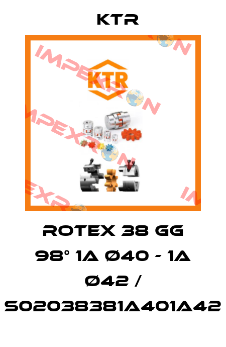 ROTEX 38 GG 98° 1A Ø40 - 1A Ø42 / S02038381A401A42 KTR