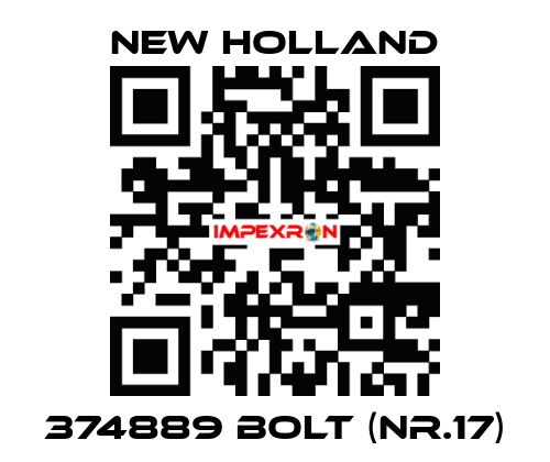 374889 bolt (Nr.17) New Holland