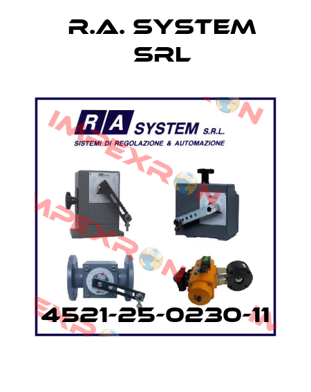 4521-25-0230-11 R.A. System Srl