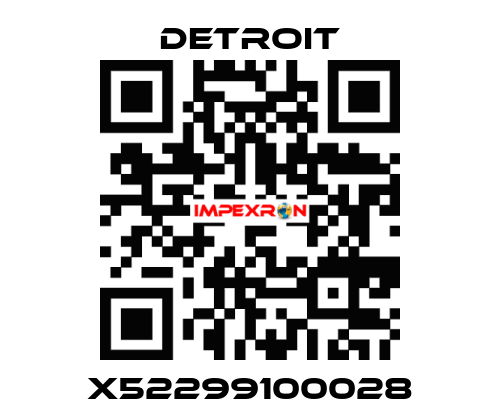X52299100028 Detroit