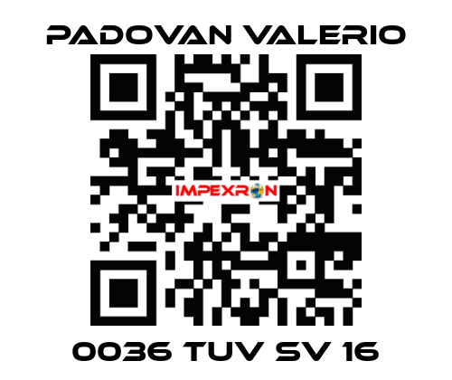 0036 TUV SV 16 PADOVAN VALERIO