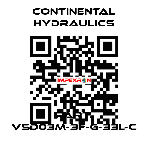 Part. VSD03M-3F-G-33L-C Continental Hydraulics