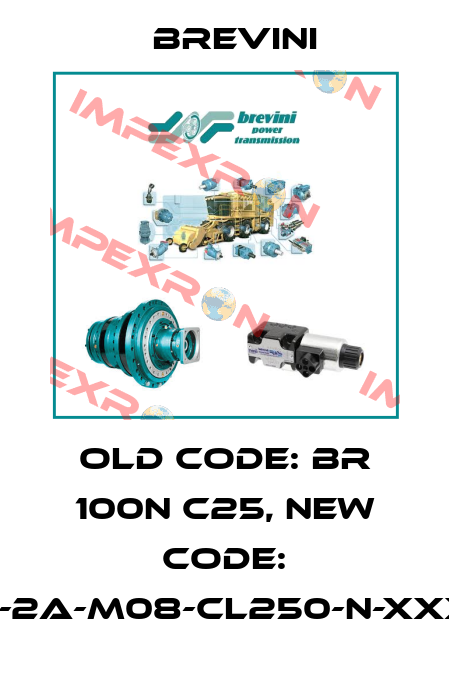 old code: BR 100N C25, new code: BR-O-100-2A-M08-CL250-N-XXXX-000-X Brevini