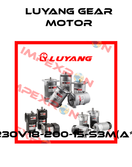 J230V18-200-15-S3M(A***) Luyang Gear Motor