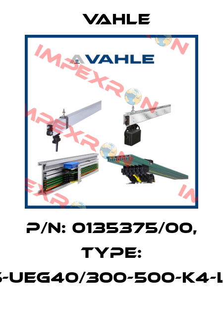 P/n: 0135375/00, Type: ES-UEG40/300-500-K4-L-B Vahle