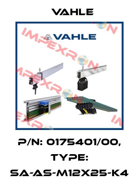 P/n: 0175401/00, Type: SA-AS-M12X25-K4 Vahle