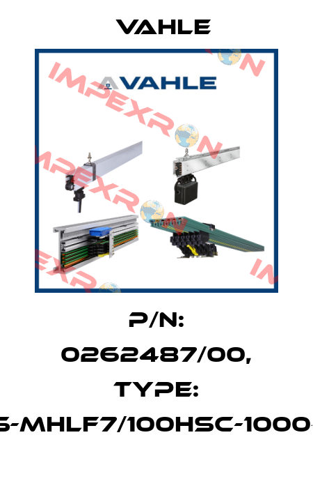 P/n: 0262487/00, Type: ES-MHLF7/100HSC-1000-0 Vahle