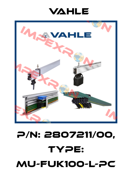 P/n: 2807211/00, Type: MU-FUK100-L-PC Vahle