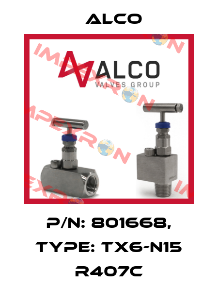 P/N: 801668, Type: TX6-N15 R407C Alco