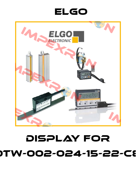 display for P40TW-002-024-15-22-C8XX Elgo