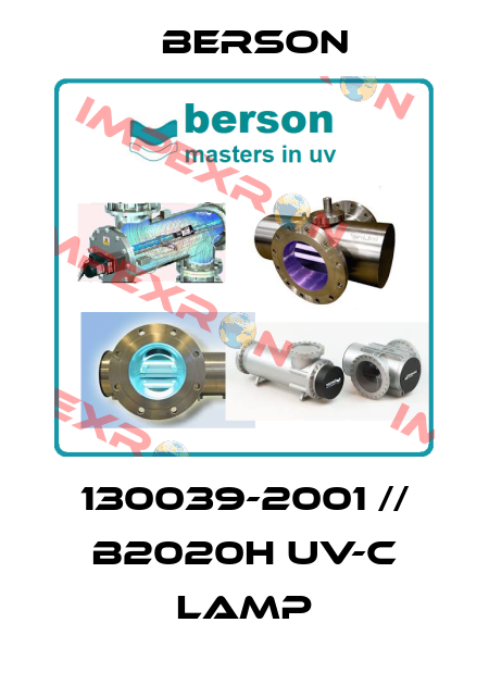 130039-2001 // B2020H UV-C LAMP Berson