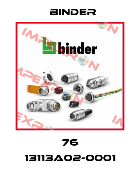 76 13113A02-0001 Binder