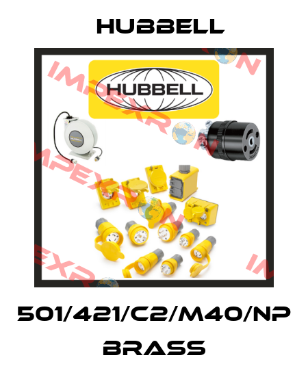 501/421/C2/M40/NP BRASS Hubbell