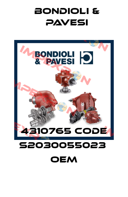 4310765 Code S2030055023  OEM Bondioli & Pavesi