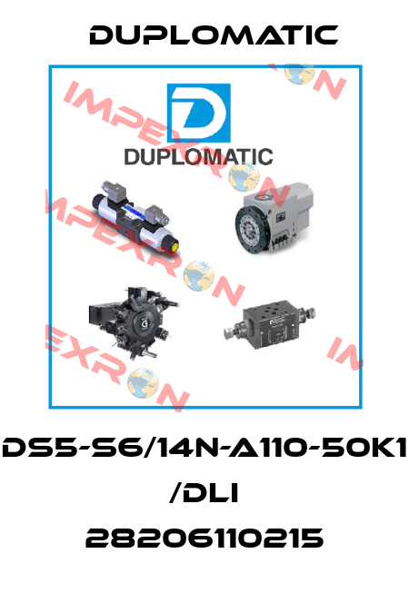 DS5-S6/14N-A110-50K1 /DLI 28206110215 Duplomatic