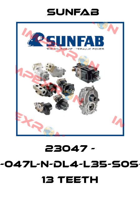 23047 - SAP-047L-N-DL4-L35-S0S-000 13 TEETH Sunfab
