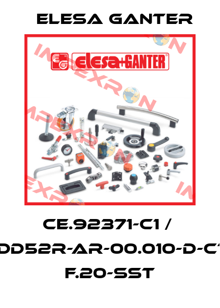 CE.92371-C1 /  DD52R-AR-00.010-D-C1 F.20-SST Elesa Ganter