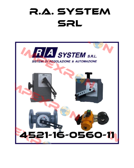 4521-16-0560-11 R.A. System Srl