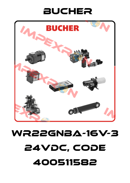 WR22GNBA-16V-3 24VDC, code 400511582 Bucher