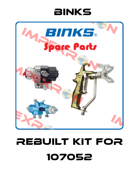 rebuilt kit for 107052 Binks
