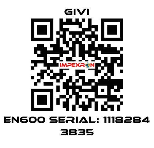 EN600 Serial: 1118284 3835 Givi