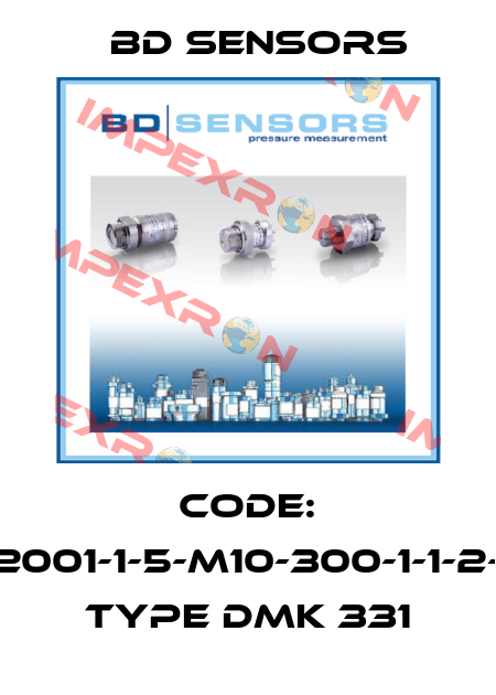 Code: 251-2001-1-5-M10-300-1-1-2-000 Type DMK 331 Bd Sensors