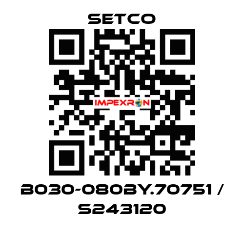 B030-080BY.70751 / S243120 SETCO