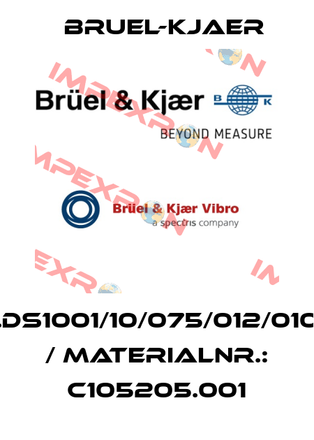 ds822.ds1001/10/075/012/010/299/0 / MaterialNr.: C105205.001 Bruel-Kjaer