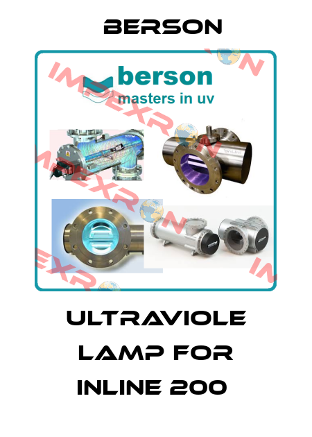 ULTRAVIOLE LAMP FOR INLINE 200  Berson
