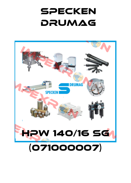 HPW 140/16 SG (071000007) Specken Drumag