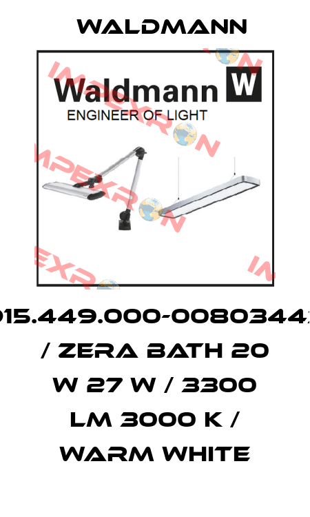 D15.449.000-00803443 / ZERA Bath 20 W 27 W / 3300 lm 3000 K / warm white Waldmann