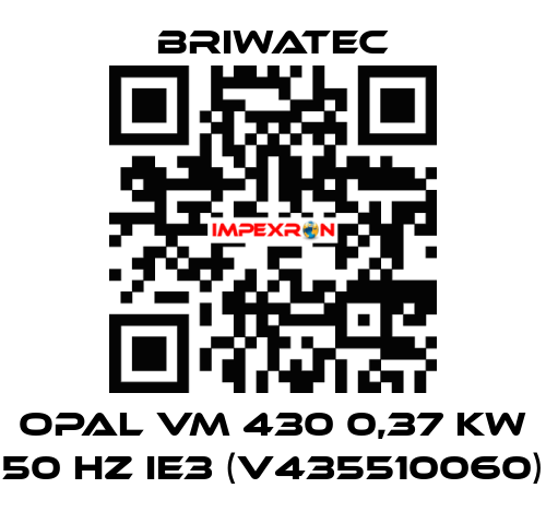 OPAL VM 430 0,37 kW 50 Hz IE3 (V435510060) Briwatec