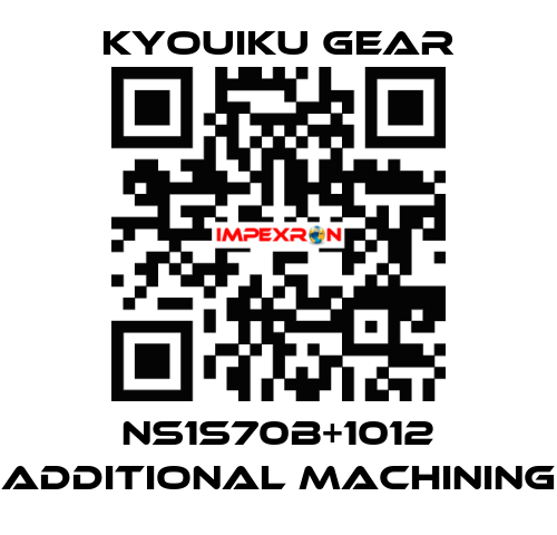 NS1S70B+1012 Additional machining KYOUIKU GEAR