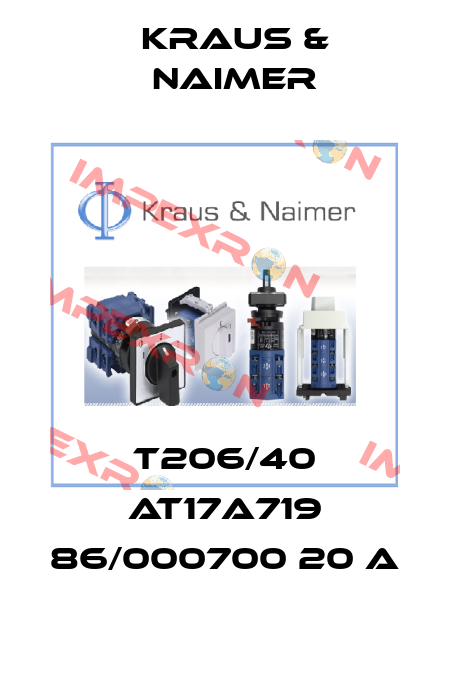 T206/40 AT17A719 86/000700 20 A Kraus & Naimer