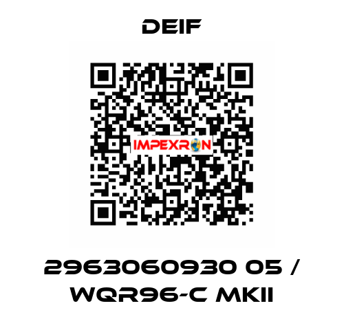 2963060930 05 / WQR96-C MKII Deif