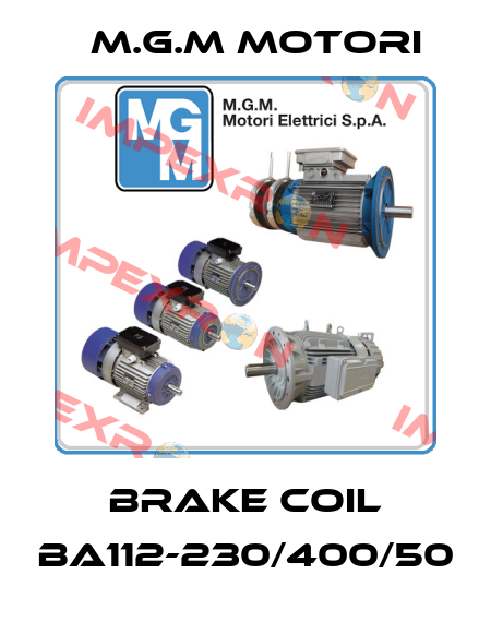 brake coil BA112-230/400/50 M.G.M MOTORI