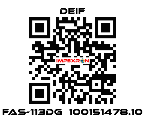 FAS-113DG  100151478.10 Deif