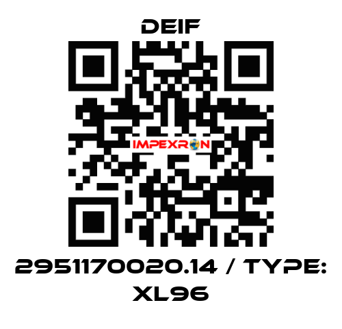 2951170020.14 / Type: XL96 Deif