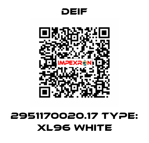 2951170020.17 Type: XL96 white Deif