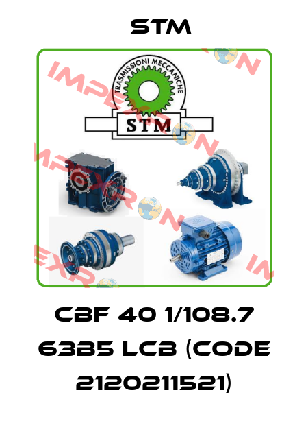 CBF 40 1/108.7 63B5 LCB (Code 2120211521) Stm