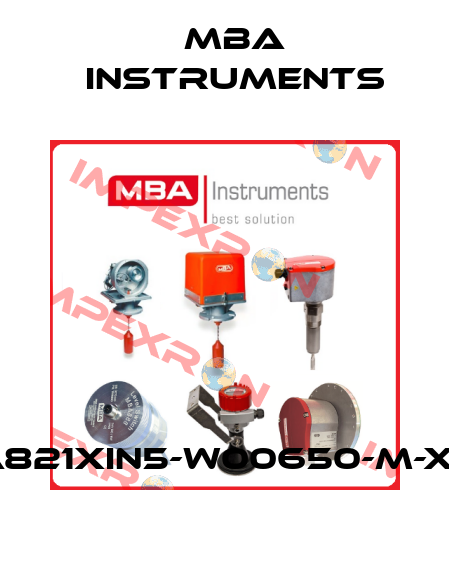 MBA821XIN5-W00650-M-XXXX MBA Instruments