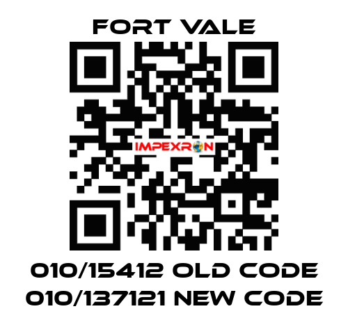 010/15412 old code 010/137121 new code Fort Vale