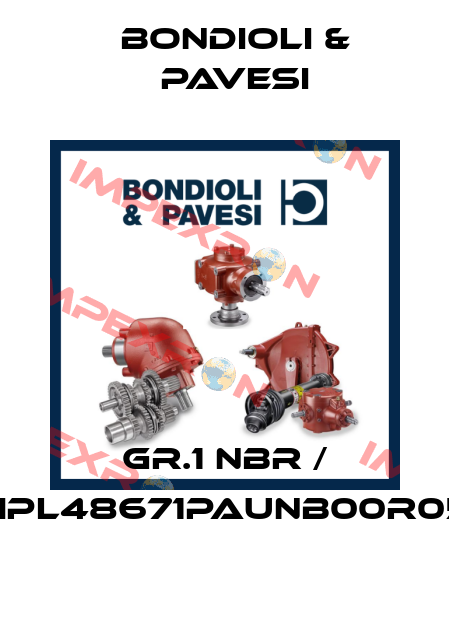 GR.1 NBR / HPL48671PAUNB00R05 Bondioli & Pavesi