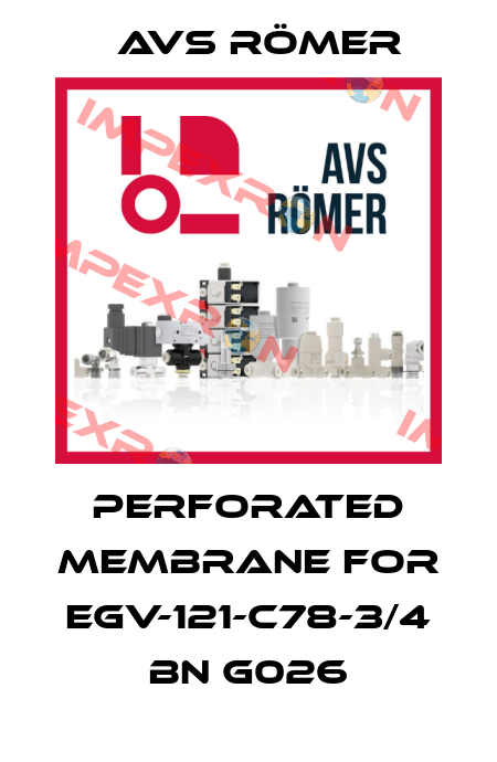 perforated membrane for EGV-121-C78-3/4 BN G026 Avs Römer