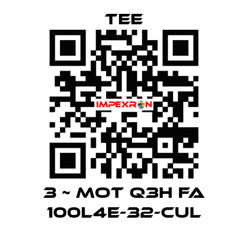 3 ~ Mot Q3H FA 100L4E-32-CUL TEE