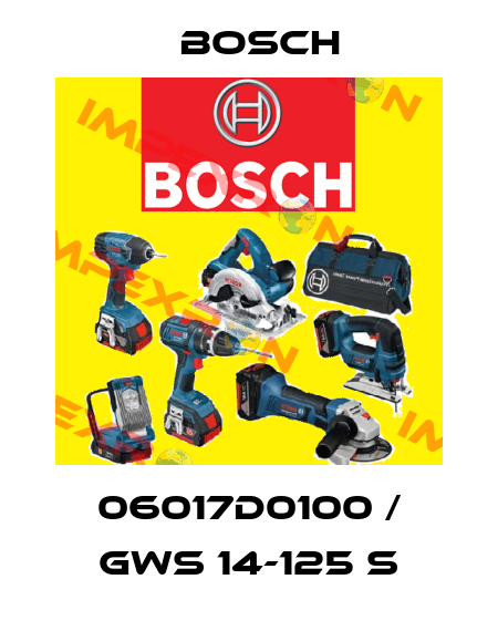 06017D0100 / GWS 14-125 S Bosch